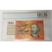 AUSTRALIA 1985 . TWENTY 20 DOLLARS BANKNOTE . DUAL ERRORS . MISALIGNMENT
